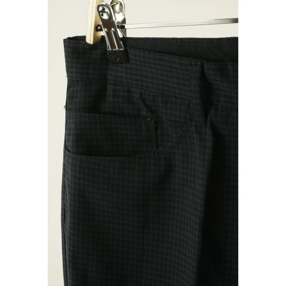 Sartore‎ Italy Compagnia della Lana Wool Pants 34 x 28 Gingham 5 Pocket Trousers